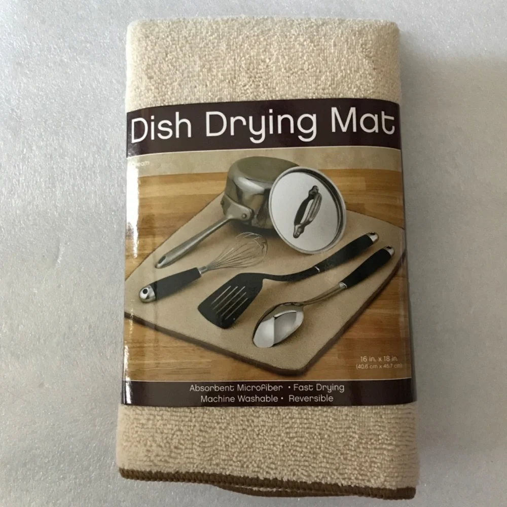 Dish Drying Mat New 16” x 18”